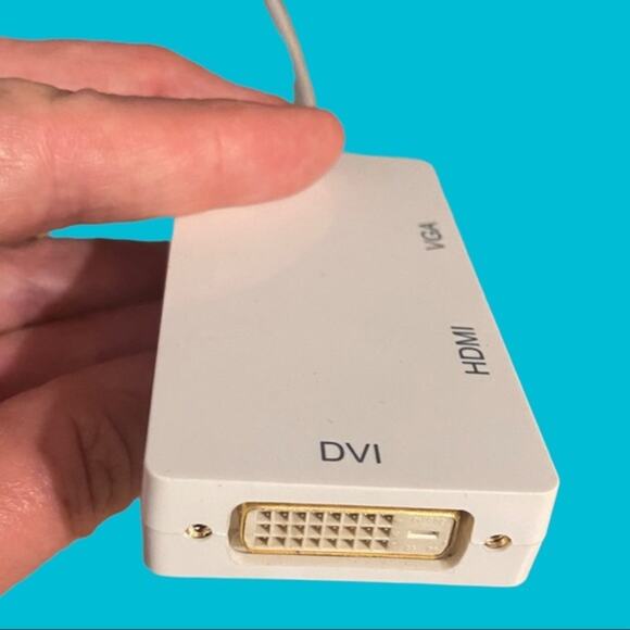 OMorc 3-in-1 Mini DisplayPort to DVI VGA DHMI TV adapter Thunderbolt Cable - Picture 5 of 6